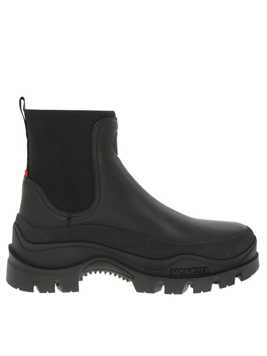 Moncler Men Larue Chelsea Ankle Boots Black Leather Size 10 US New main image 5